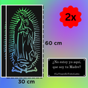 Kit 60x30cm – 2x Mini x Imagen #LaVirgenEnTodosLados + Letrero "¿No estoy yo aquí que soy tu madre?"