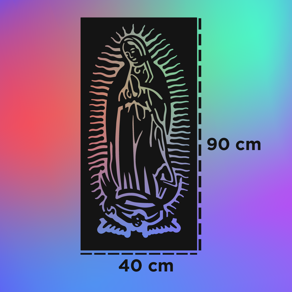 90x40cm – Mediana x Imagen de #LaVirgenEnTodosLados