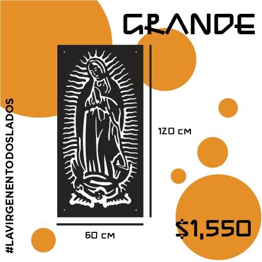 120x60cm – Grande x Imagen de #LaVirgenEnTodosLados